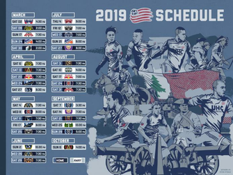 Schedule Wallpaper New England Revolution