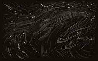 Black Water Dragon New Year Wallpaper