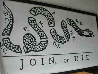 Join Or Die Coat Rack Sign