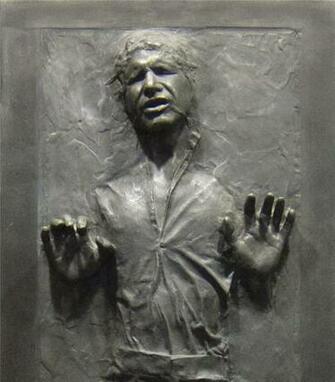 Lifesize Star Wars Han Solo Frozen In Carbonite Wall Door Decal The