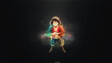 Monkey D Luffy In Black HD Wallpaper