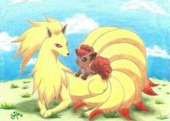 Vulpix And Ninetails Wallpaper Ninetales By