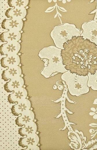 Toile De Lapins Wallpaper Traditional French Floral In Light