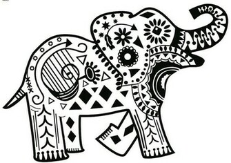 Tribal Elephant Background Elephan