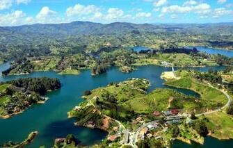 Wallpaper River Panorama Colombia Islands Guatape Image For