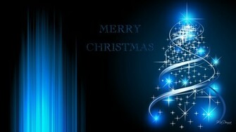 Blue Christmas Glow Wallpaper