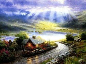 Finding The Design Of Thomas Kinkade Wallpaper For Desktop