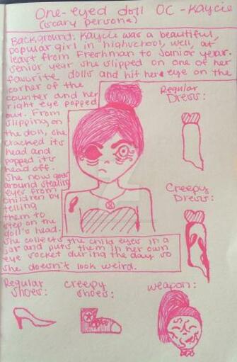 One Eyed Doll Kaycie By A Drawing Universe