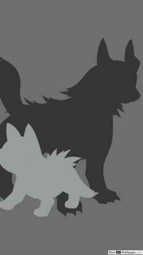 Mightyena And Poochyena Of Pokemon HD Wallpaper