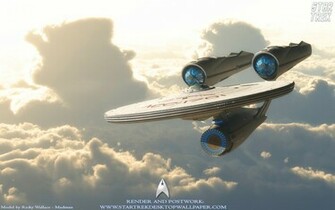 Star Trek Uss Enterprise Ncc1701 On Clouds Computer