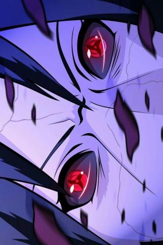 Itachi Sharingan Madara Rinnegan Tempered Glass iPhone Case In