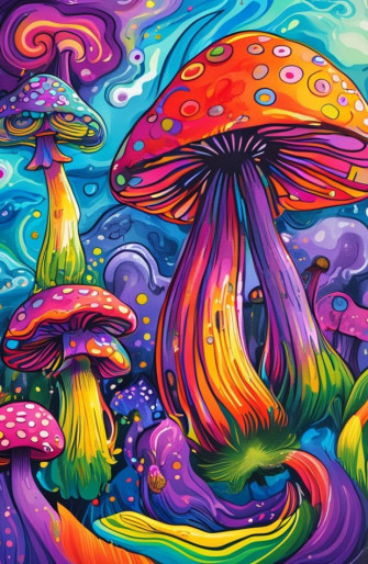 Trippy Shroom Wallpaper