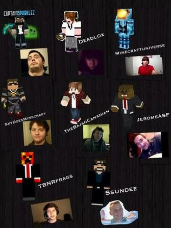Collage Of Minecraft Rs Captainsparklez Skydoesminecraft