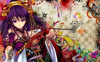 Female Animation Character Holding Smoking Pipe Digital Wallpaper