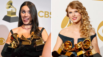 Olivia Rodrigo Dropped And Broke Her Grammy Just Like Taylor