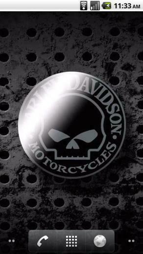 Thread Harley Davidson Black Skull Live Wallpaper V1
