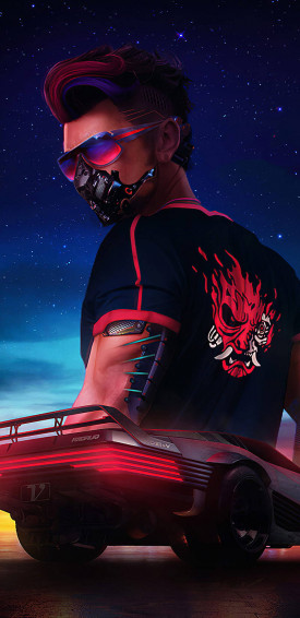 Ladda Ner Cyberpunk iPhone X Wallpaper Helt Gratis
