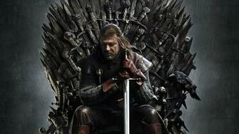 Game Of Thrones Ned Stark On The Iron Throne Full HD