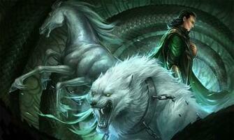 Mythology Wolves Sleipnir Wallpaper Horses