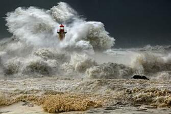 Desktop Wallpaper Lighthouse Storm