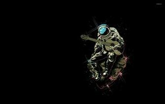 Guitarist Astronaut Wallpaper Funny