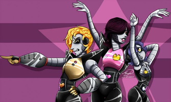 Mettaton And Cousin Bots By Lethalauroramage