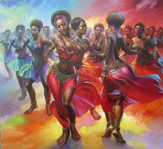 African Artworks Amazing Paintings Of The Famous Okwoju