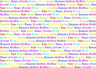 Background White With Color Words