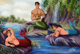 Mermen Princes Wallpaper