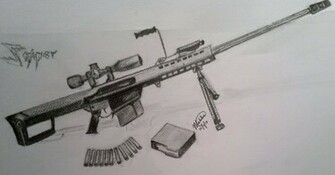 Barrett M82 Cal Sniper Rifle By M3ow16