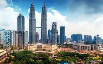 Petronas Towers Wallpaper Stock Photos