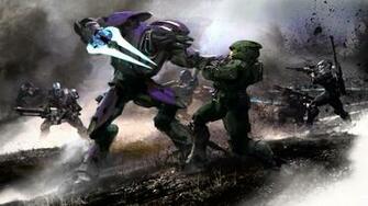 Halo Reach Elites Vs Spartans HD Wallpaper Background Image