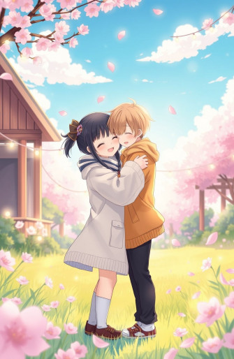 Anime Hug Wallpaper