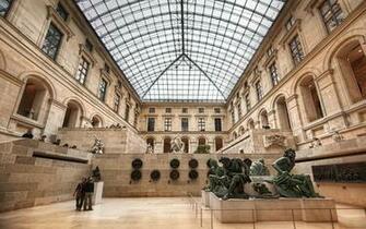 Louvre Interior Widescreen Wallpaper Wide Net