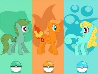 My Little Poke Series Kanto Starters Wallpaper By