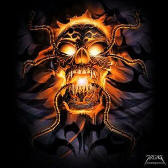 Glowing Skull By Jarling Art
