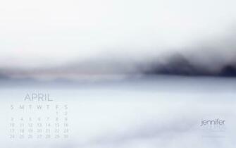 April Calendar Abstract Art Wallpaper