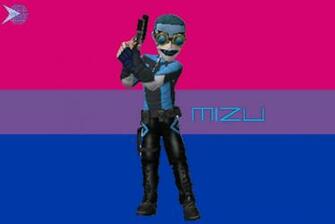Mizu Bisexual Pride Wallpaper By Alespanda