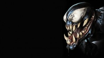 Venom Artwork Wallpaper Black Background