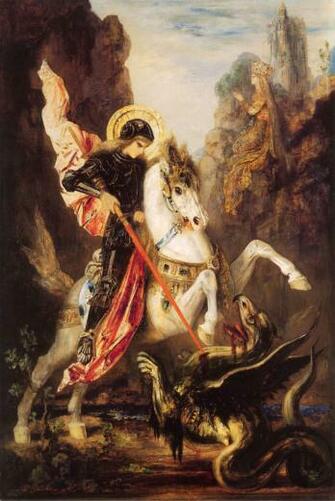 St George Gustave Moreau Wallpaper Image