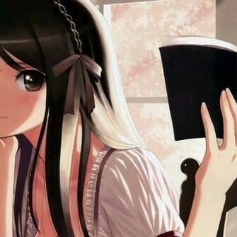 Anime Girl Studying Desktop Pc And Mac Wallpaper Pictures