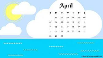 April Calendar Wallpaper