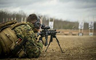 Wallpaper United States Marine Corps M27 Soldiers Men