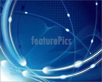 Blue Techno Wallpaper