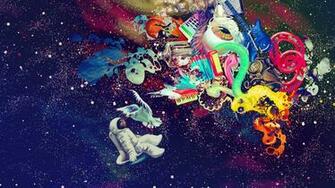 Psychedelic Space Desktop Wallpaper