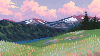Aesthetic Pixel Art HD Wallpaper