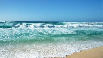 Background Beautiful Sea Beach Desktop Background Stormy Blue