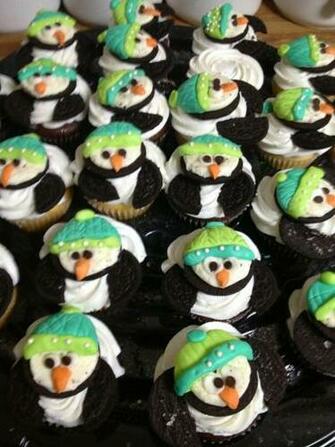 Cute Oreo Penguin Cupcakes Thec10