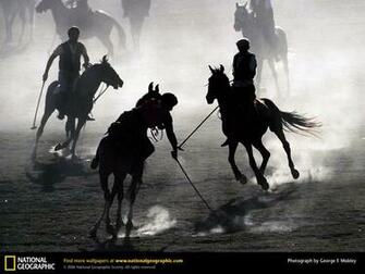 Mountain Polo Players Take Part In A Practice Match At Chitral