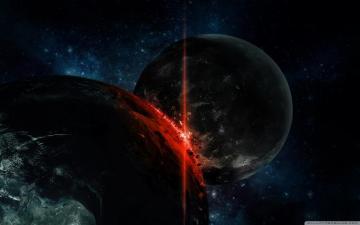 Planetary Collision Ultra HD Desktop Background Wallpaper For 4k